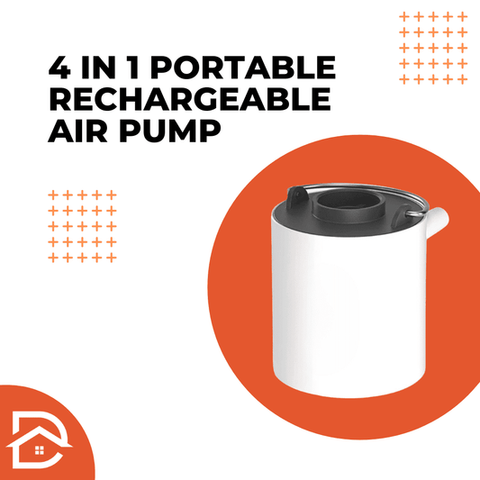 4 in 1 Portable Rechargeable Air Pump