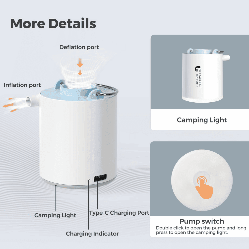 4 in 1 Portable Rechargeable Air Pump