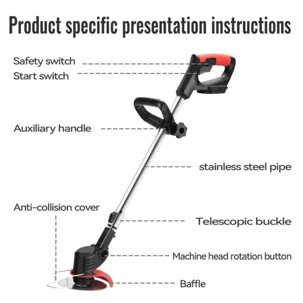 3-in-1 Cordless Grass Trimmer